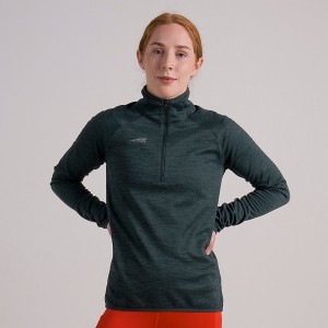 Altra CORE 1/2 ZIP Női Pulóver Zöld | HU-AL0391M04