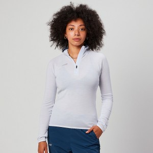 Altra CORE MERINO WOOL 1/2 ZIP Női Felsők Világos Kék | HU-AL1862F62