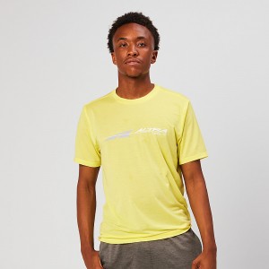 Altra EVERYDAY PERFORMANCE SHORT SLEEVE Férfi Póló Sárga | HU-AL6314G60