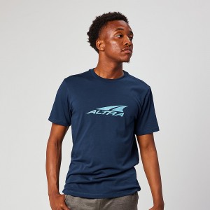 Altra EVERYDAY RECYCLED TEE Férfi Póló Kék | HU-AL8795P80