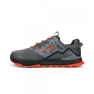 Altra LONE PEAK ALL-WTHR LOW 2 Férfi Terepfutó Cipő Szürke Narancssárga | HU-AL3475Z12