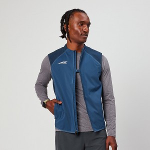 Altra TRAIL WIND VEST Férfi Kabát Sötétkék | HU-AL1957T18