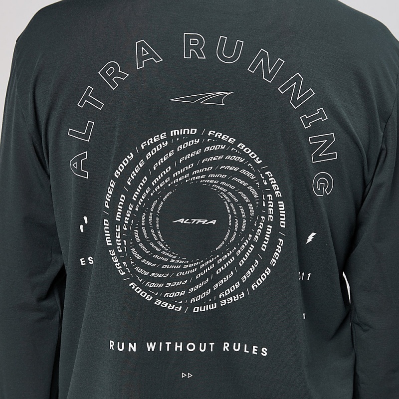 Altra EVERYDAY PERFORMANCE LONG SLEEVE Férfi Póló Fekete | HU-AL4213Y51