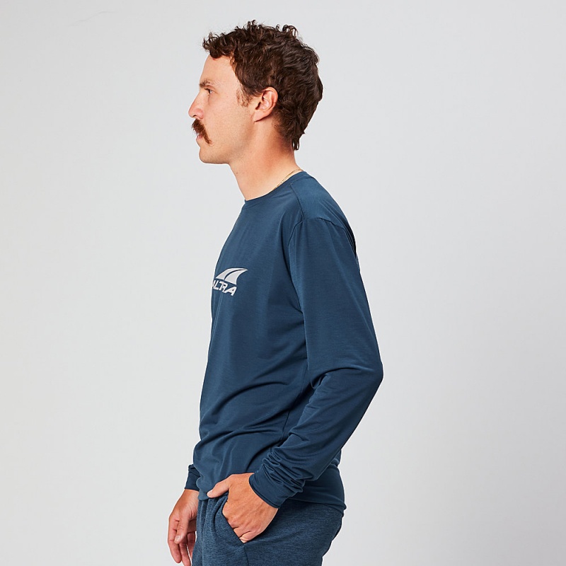 Altra EVERYDAY PERFORMANCE LONG SLEEVE Férfi Póló Sötétkék | HU-AL8920U47