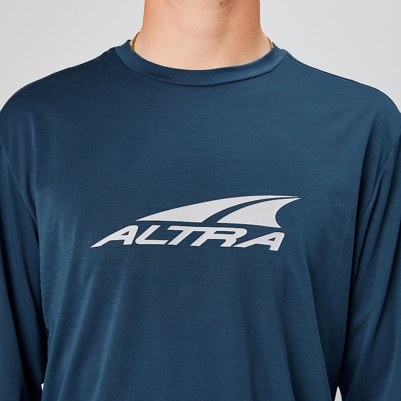 Altra EVERYDAY PERFORMANCE LONG SLEEVE Férfi Póló Sötétkék | HU-AL8920U47