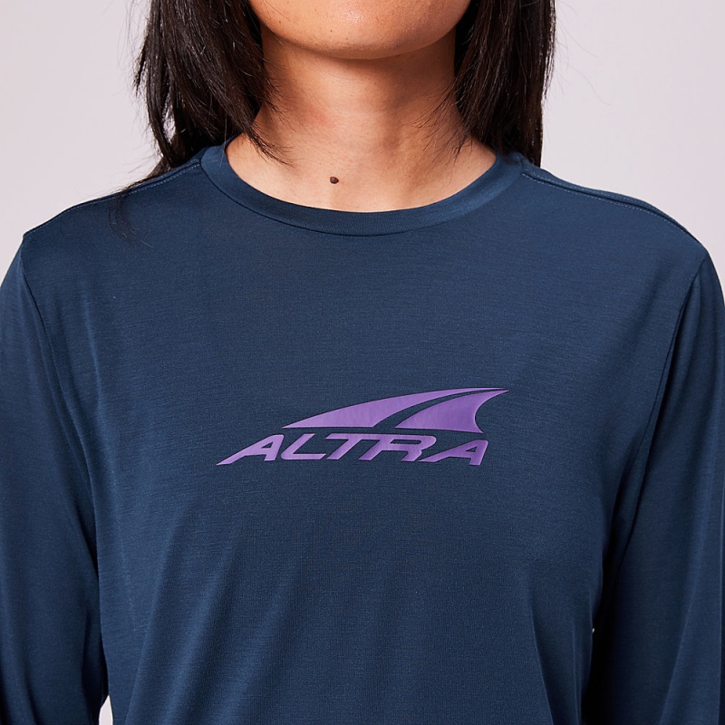 Altra EVERYDAY PERFORMANCE LONG SLEEVE Női Póló Sötétkék | HU-AL0219N23