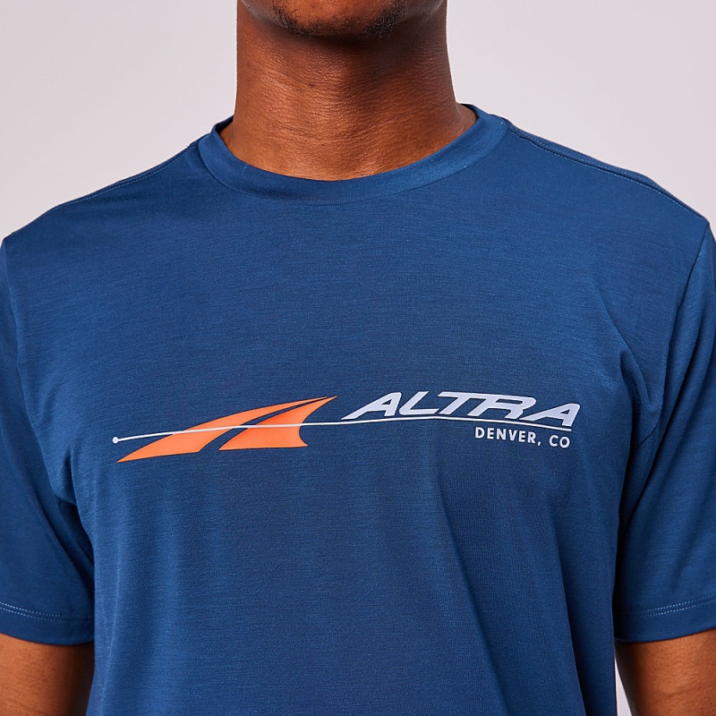 Altra EVERYDAY PERFORMANCE SHORT SLEEVE Férfi Póló Sötétkék | HU-AL5123D25