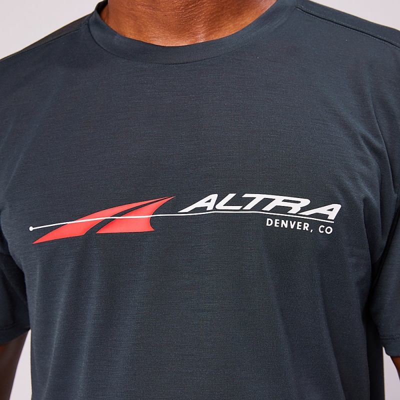 Altra EVERYDAY PERFORMANCE SHORT SLEEVE Férfi Póló Fekete | HU-AL0649F95