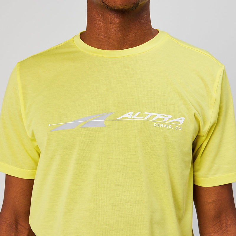 Altra EVERYDAY PERFORMANCE SHORT SLEEVE Férfi Póló Sárga | HU-AL6314G60