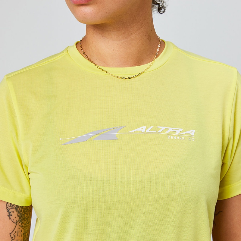 Altra EVERYDAY PERFORMANCE SHORT SLEEVE Női Póló Sárga | HU-AL5824X03