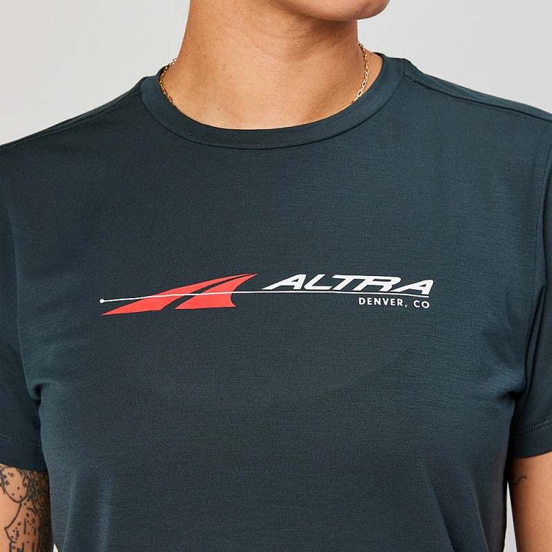 Altra EVERYDAY PERFORMANCE SHORT SLEEVE Női Póló Fekete | HU-AL7468V74