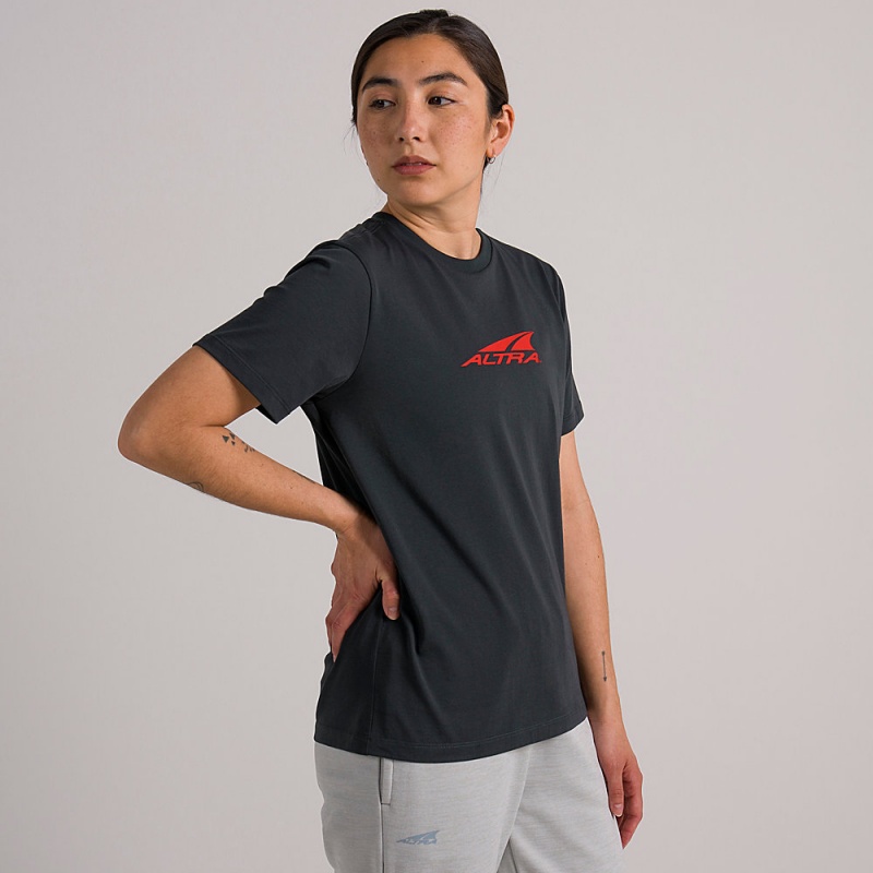 Altra EVERYDAY RECYCLED TEE Női Póló Fekete | HU-AL5102J25