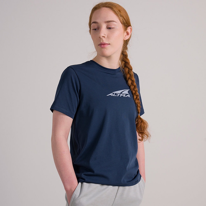 Altra EVERYDAY RECYCLED TEE Női Póló Kék | HU-AL4038H61