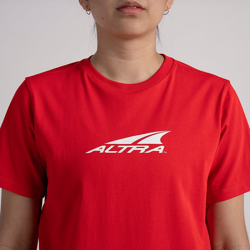 Altra EVERYDAY RECYCLED TEE Női Póló Piros | HU-AL0618G57