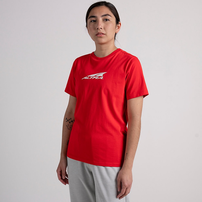 Altra EVERYDAY RECYCLED TEE Női Póló Piros | HU-AL0618G57