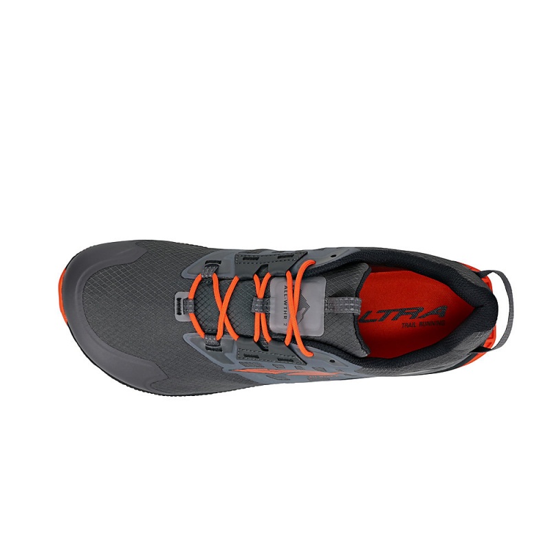 Altra LONE PEAK ALL-WTHR LOW 2 Férfi Túracipő Szürke Narancssárga | HU-AL2498X57