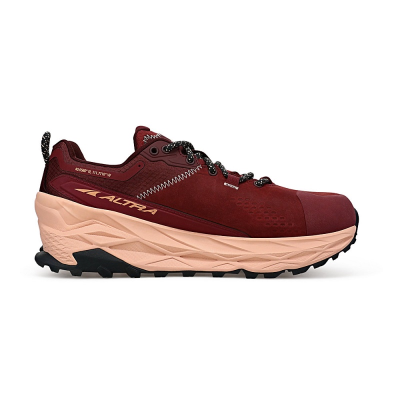 Altra OLYMPUS 5 HIKE LOW GTX Női Terepfutó Cipő Bordó | HU-AL2194Z38