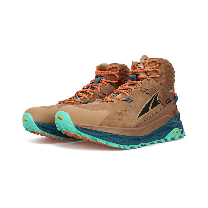 Altra OLYMPUS 5 HIKE MID GTX Férfi Túrabakancs Barna | HU-AL7456P37