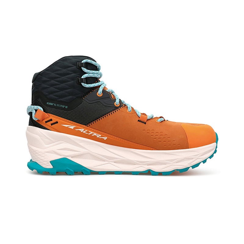 Altra OLYMPUS 5 HIKE MID GTX Női Terepfutó Cipő Narancssárga Szürke | HU-AL7236J19