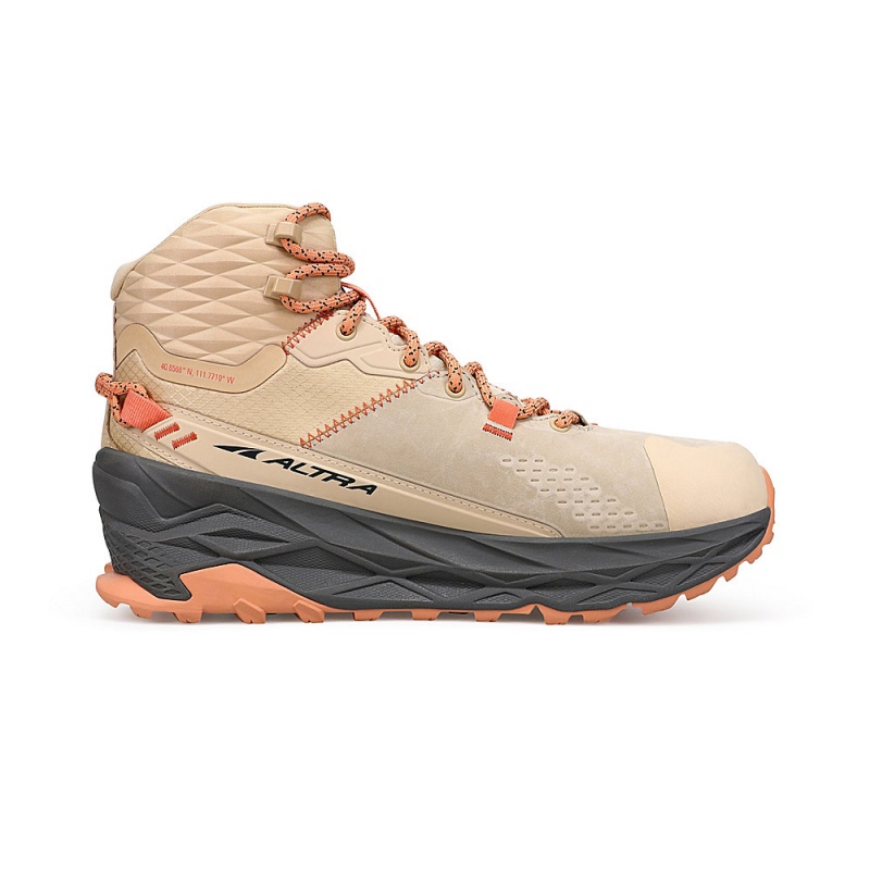 Altra OLYMPUS 5 HIKE MID GTX Női Terepfutó Cipő Barna | HU-AL6732K79