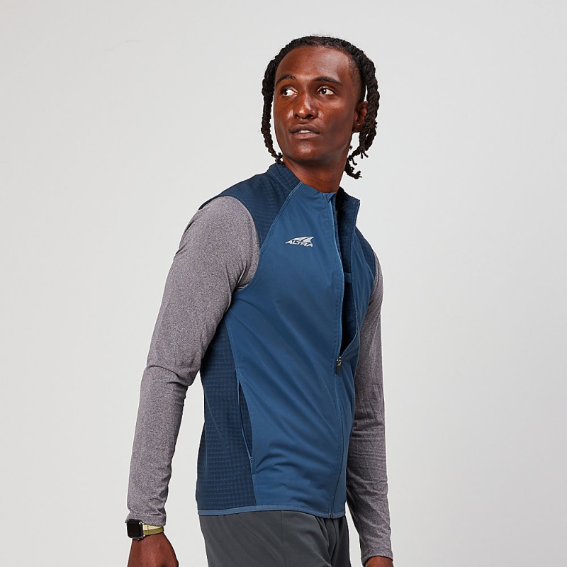 Altra TRAIL WIND VEST Férfi Kabát Sötétkék | HU-AL1957T18